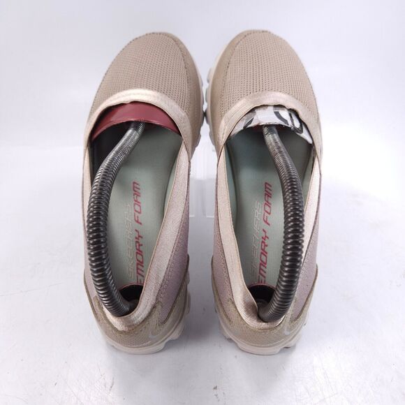 Skechers EZ Flex Take It Easy Walking Slip On Shoe Womens Size 6.5 22258 Beige - Picture 3 of 8